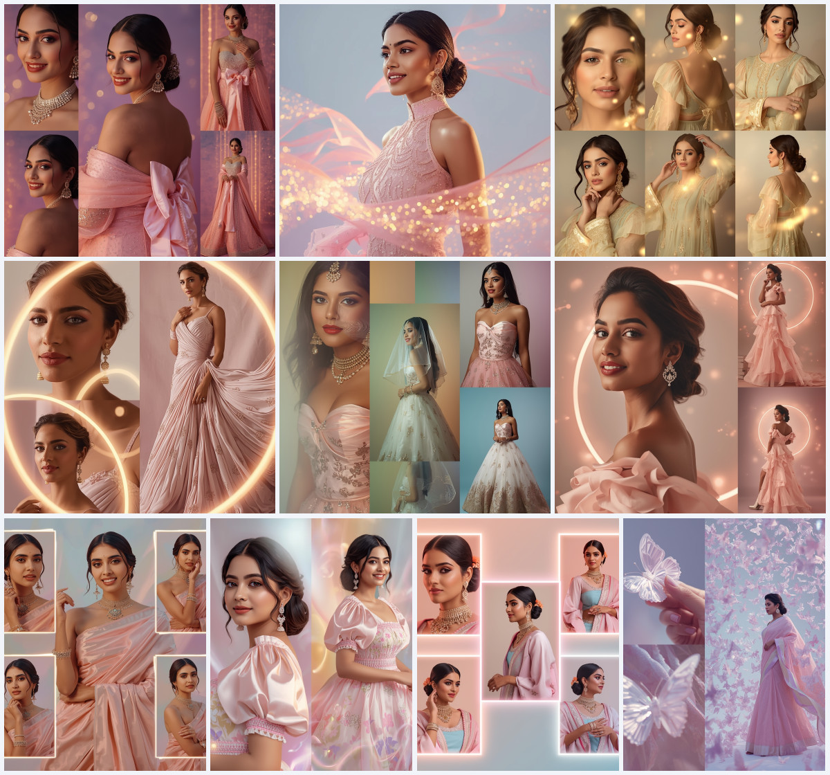10+ Bridal Saree AI Prompts to Create Royal Wedding Photos with Luxury Fashion and Glow Effect