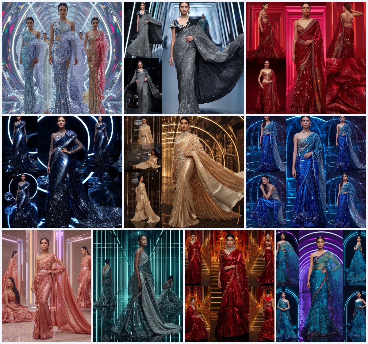 10+ Elegant Organza Saree AI Prompts for Sheer, Sophisticated Looks using Gemini, Grok, and ChatGPT
