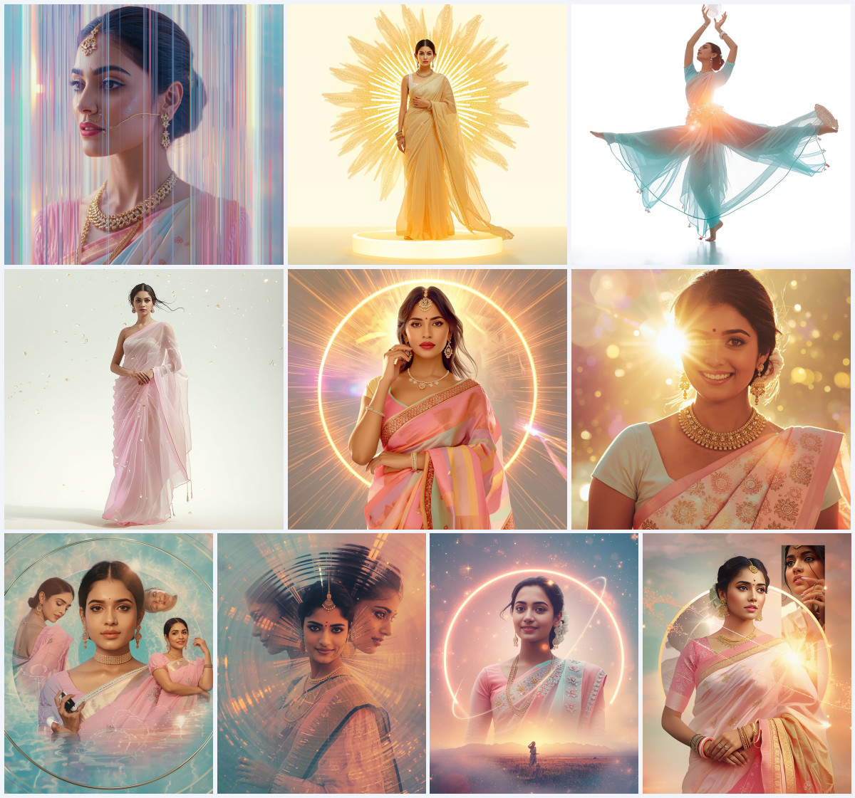 10+ Festive Saree AI Prompts to Create Bright Celebration Looks with Premium Styling