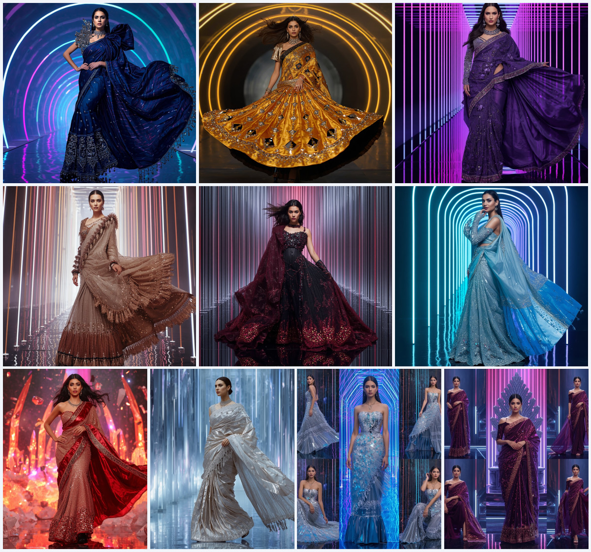 10+ Glamorous Sequin Saree AI Prompts for Night-Out Shine using Gemini, Grok, and ChatGPT - Main Thumbnail