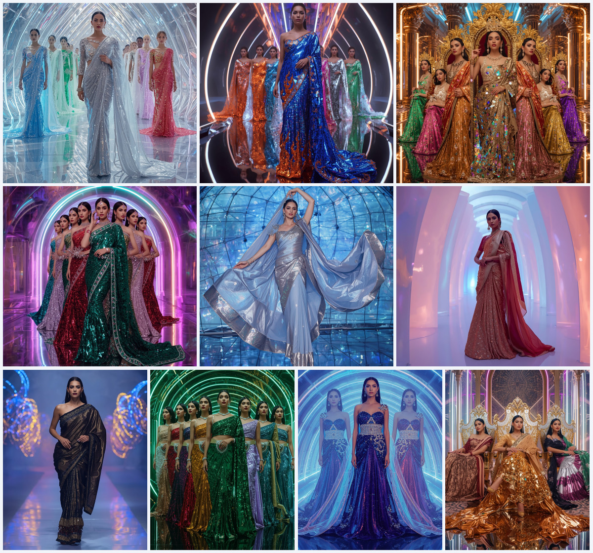 10+ Glossy Satin Saree AI Prompts to Generate Sleek Glamour Photos with High-Key Glow via Gemini, Grok, and ChatGPT