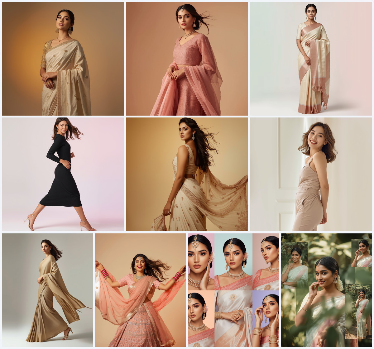 10+ High Quality Saree AI Prompts for Women to Create Soft Aesthetic Ethnic Photos - Main Thumbnail