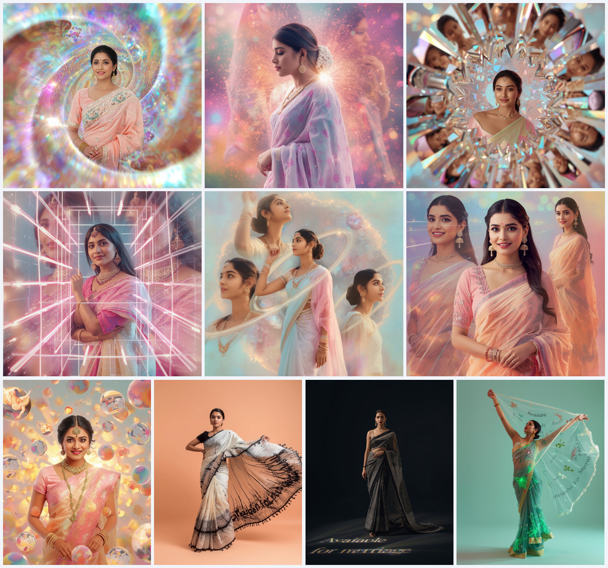 10+ Intricate Jamdani Saree AI Prompts to Create Perfect Evening WhatsApp DPs - Main Thumbnail