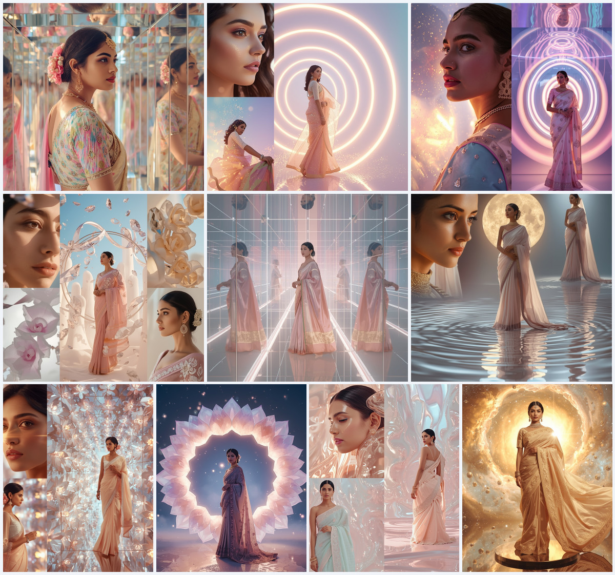 10+ Saree AI Prompts for Profile Picture to Create Elegant DP with Natural Skin and Aesthetic Look - Main Thumbnail