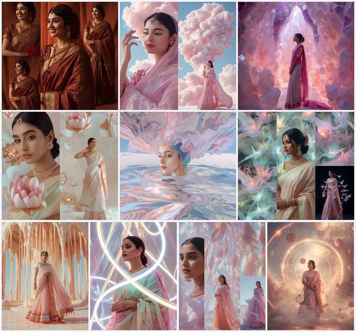 10+ Saree Sunset AI Prompts to Create Golden Hour Ethnic Photos with Soft Glow and Warm Tones