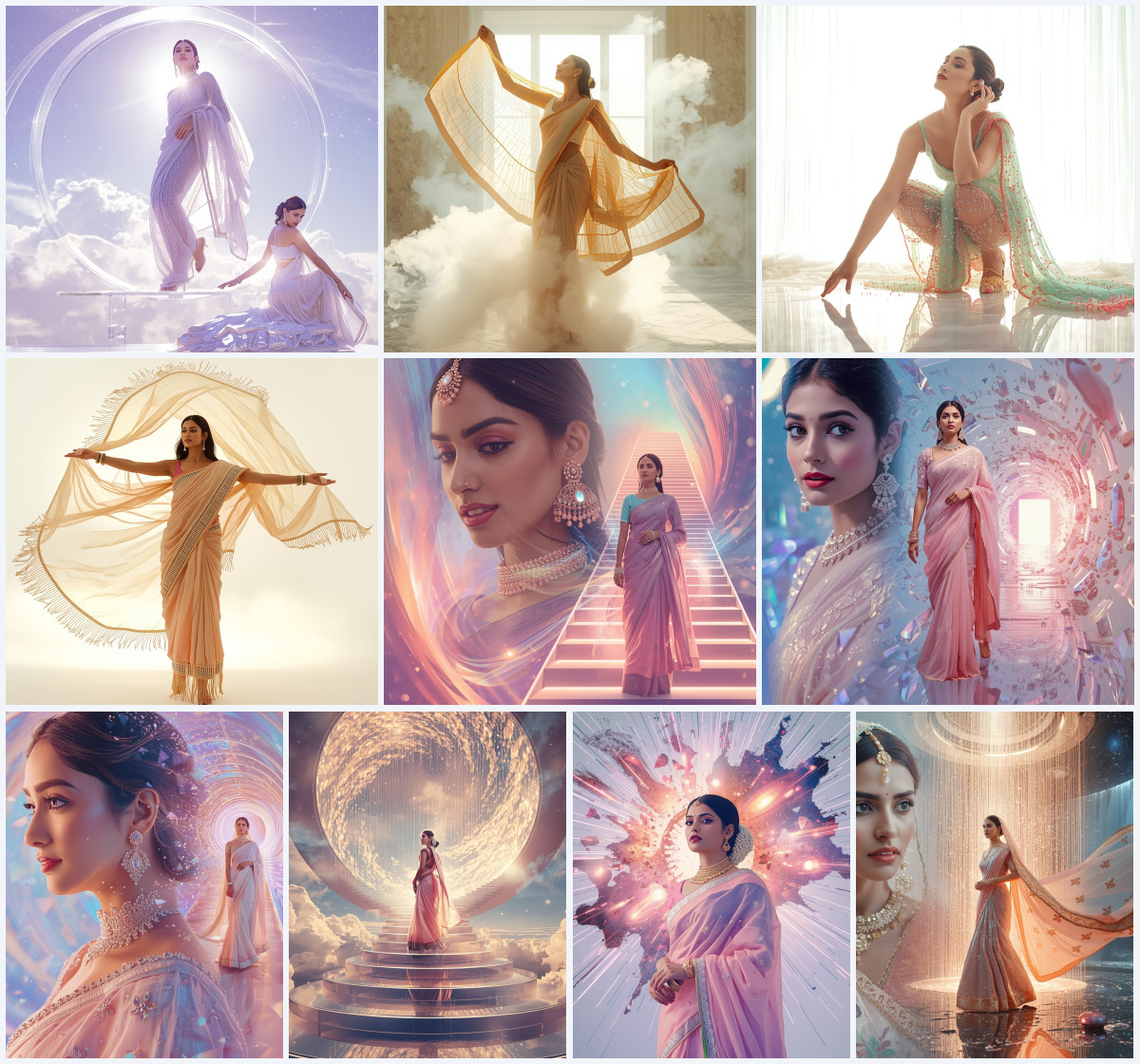 10+ Winter Saree AI Prompts to Create Cozy and Stylish Ethnic Looks with Warm Tone Aesthetic