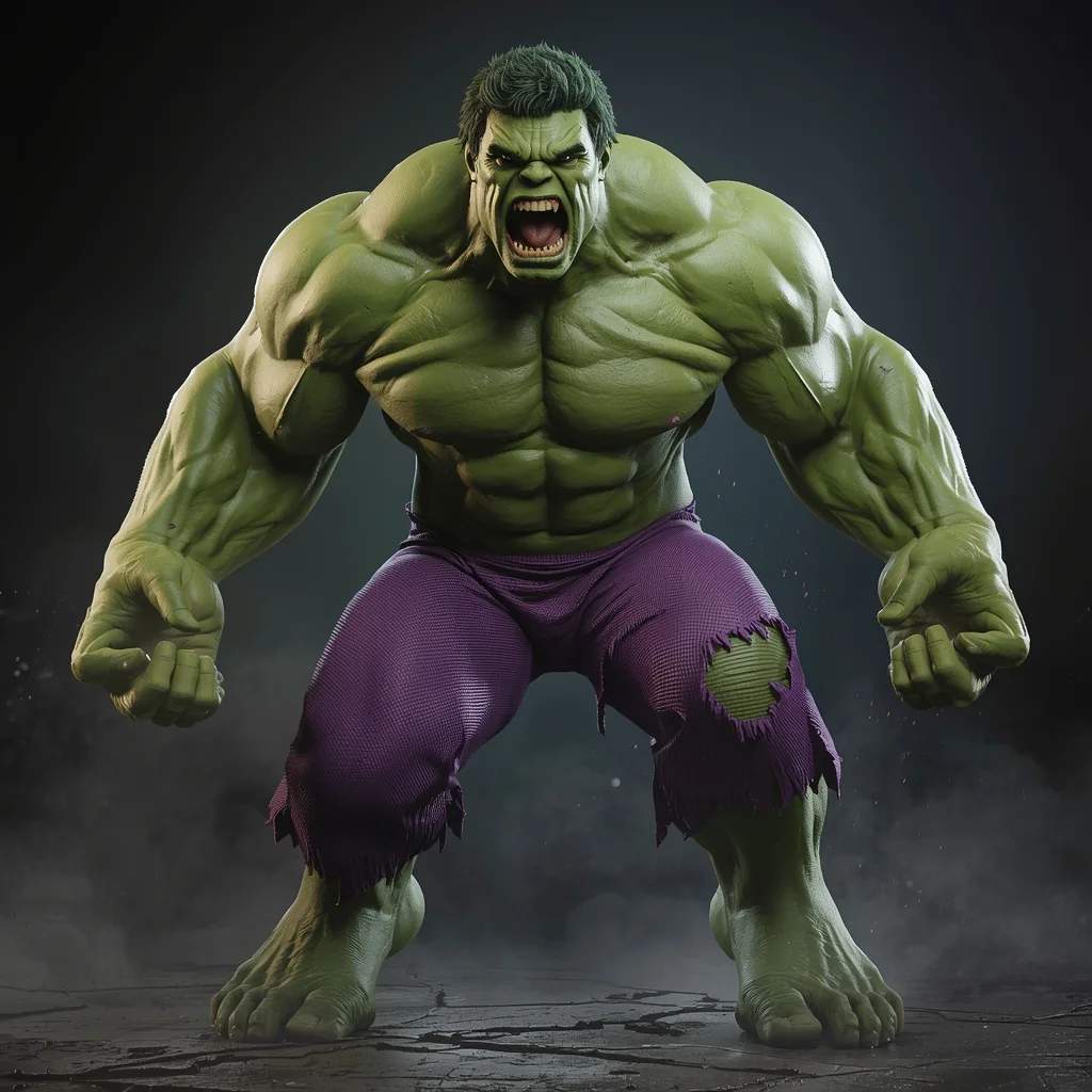 Cinematic 3D Hulk Rage Mode Gamma Powered Form | Nano Banana